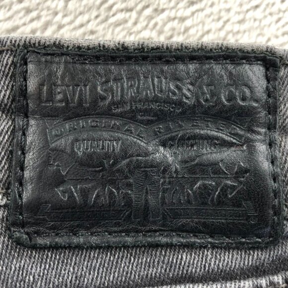 Levis Womens 711 Jeans Size 25 Skinny Leg Ankle Chic Gray Denim Casual Classic - Picture 12 of 14